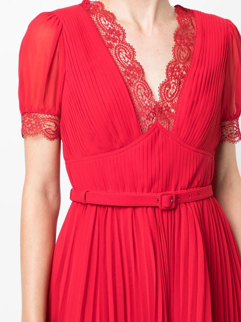 lace-trim A-line minidress Product Image