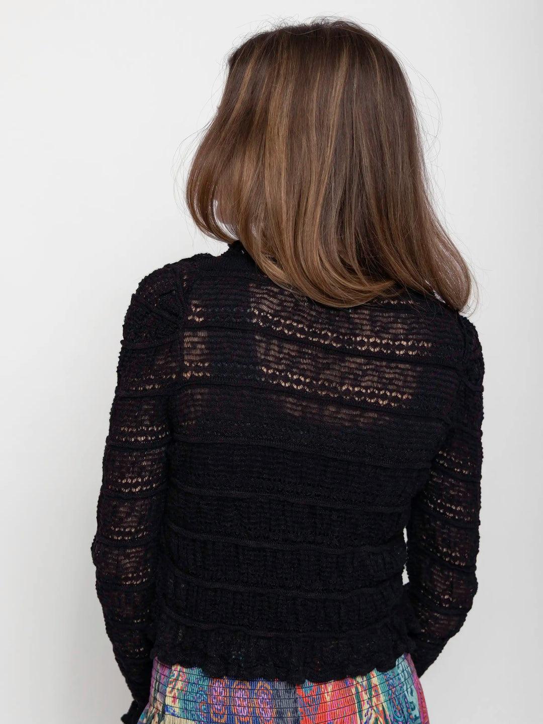 Juliet Ruffle Sweater Top Product Image