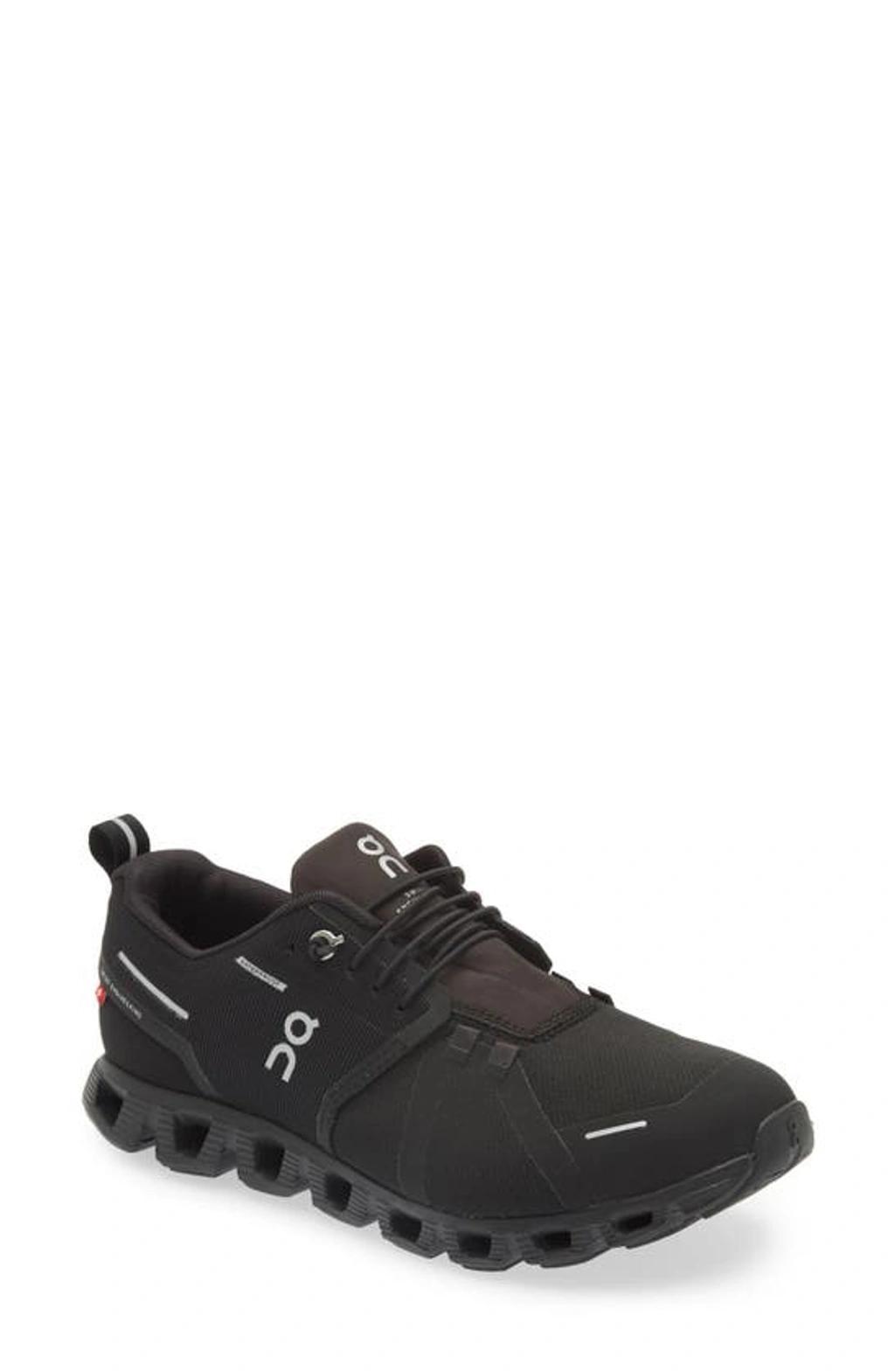 ON Cloud 5 Waterproof Sneakers Women In Black Product Image