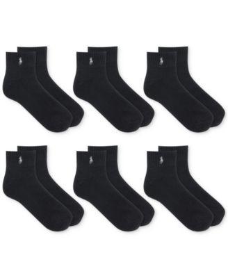 Polo Ralph Lauren Cotton Blend Performance Quarter Socks, Pack of 6 Product Image