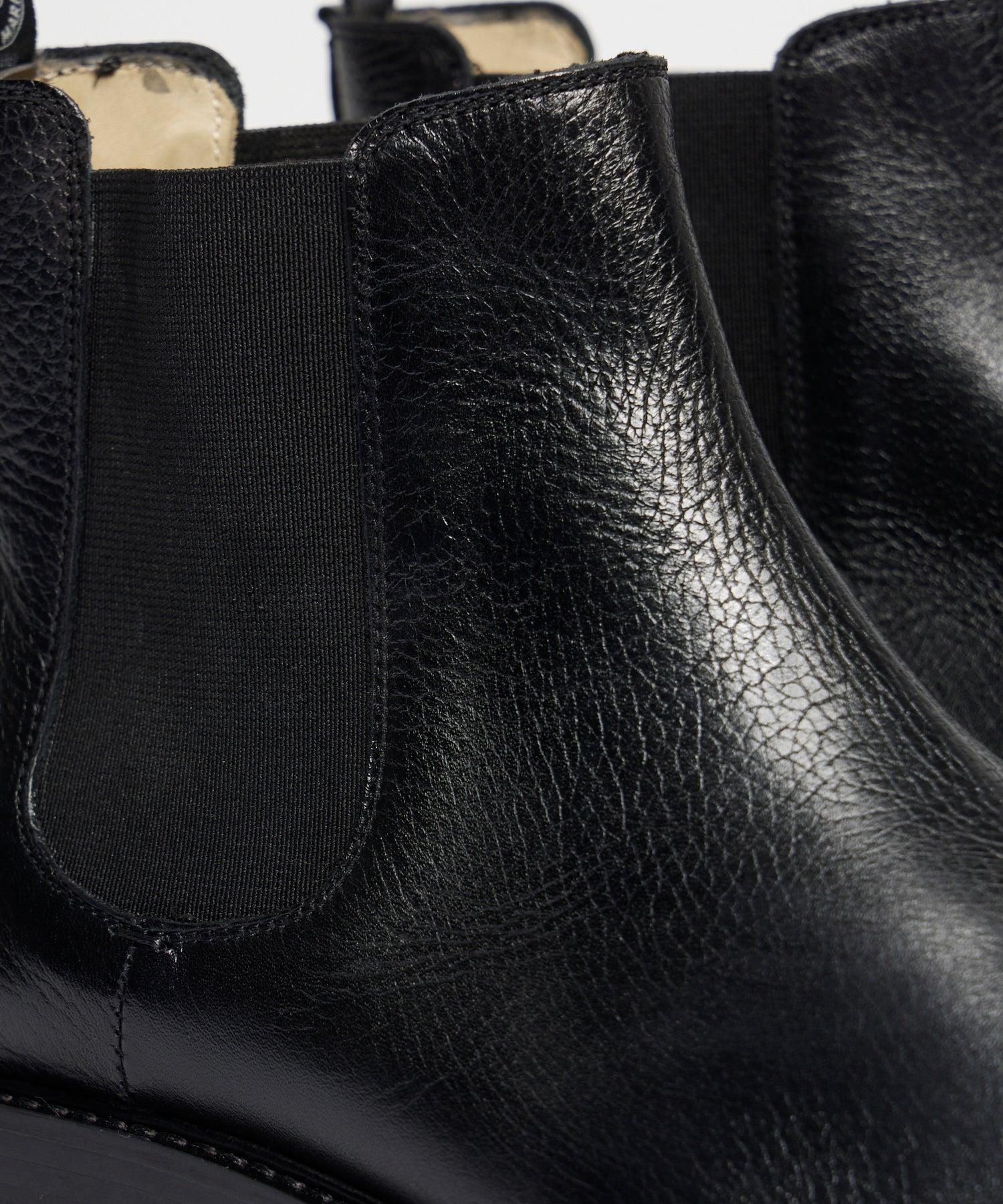Leather Chelsea Boot in Black Product Image