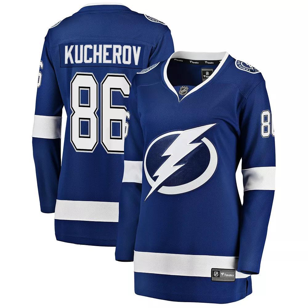 Women's Fanatics Branded Nikita Kucherov Blue Tampa Bay Lightning Premier Breakaway Player Jersey, Size: Large, Lgh Blue Product Image