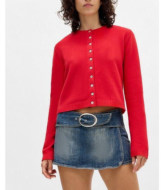 BDG Urban Outfitters Missy Low Rise Denim Micro Mini Skort Product Image