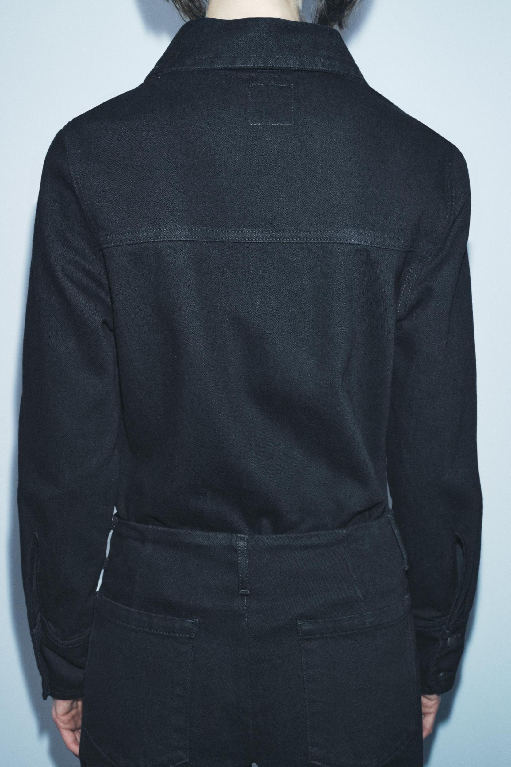 SLIM DENIM SHIRT ZW COLLECTION Product Image