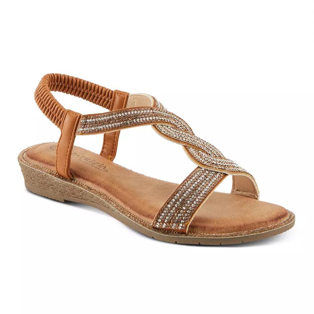 Patrizia Invite Women's Rhinestone Slingback Sandals, Size: 40, Brown Product Image
