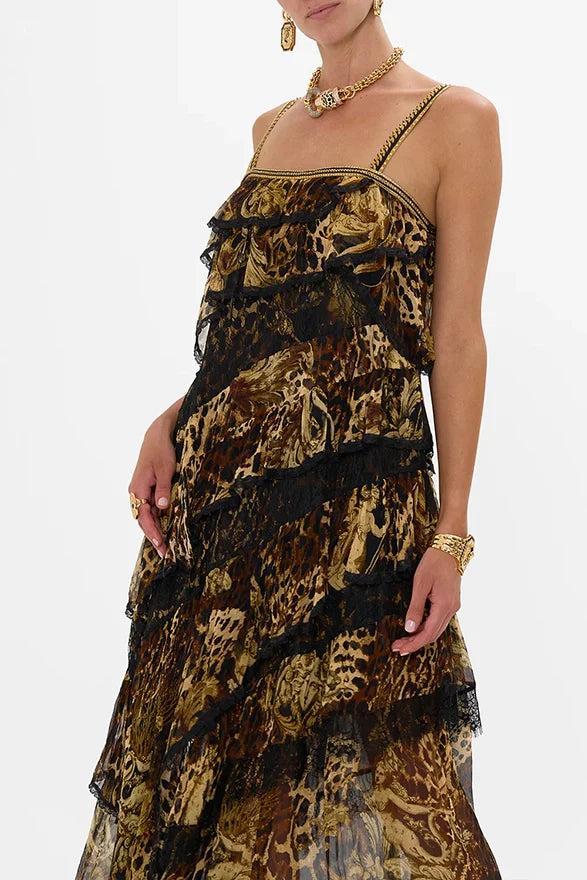 CAMILLA Asymmetric Spliced Lace Dress Product Image