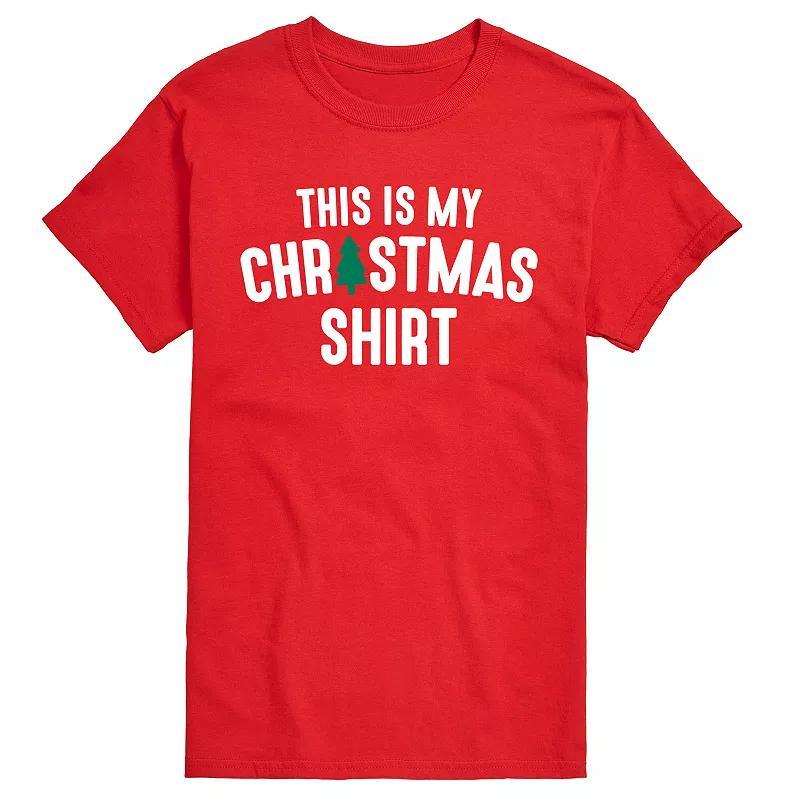 Big & Tall This Is My Christmas Tee, Men's, Size: 4XL Tall, Red Product Image