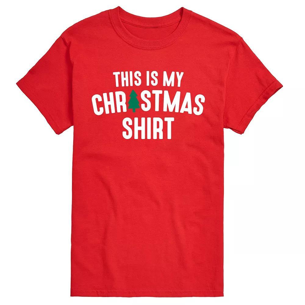 Big & Tall This Is My Christmas Tee, Men's, Size: 4XL Tall, Red Product Image