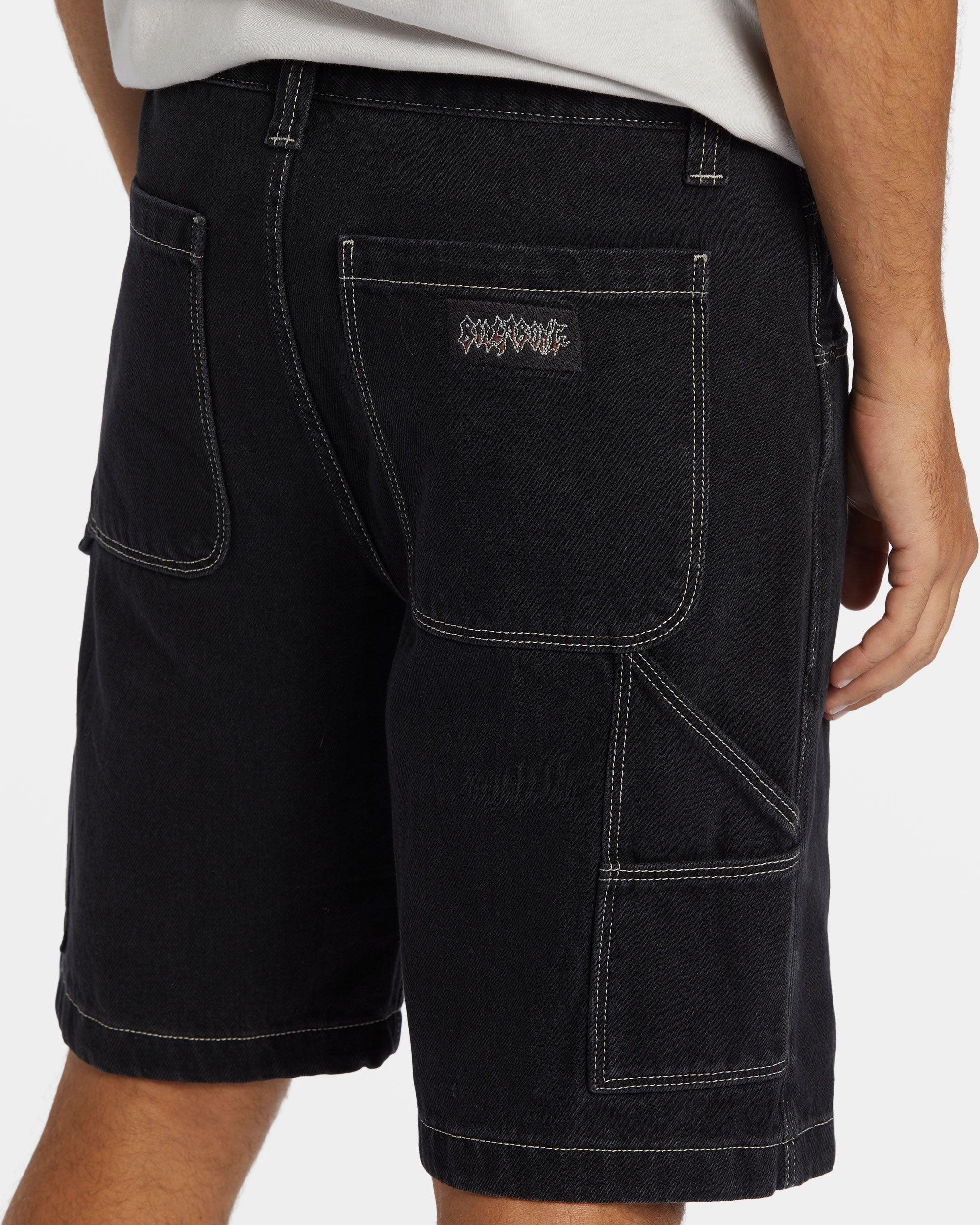 Bad Dog Immortal Workwear Denim Shorts - Black Male Product Image
