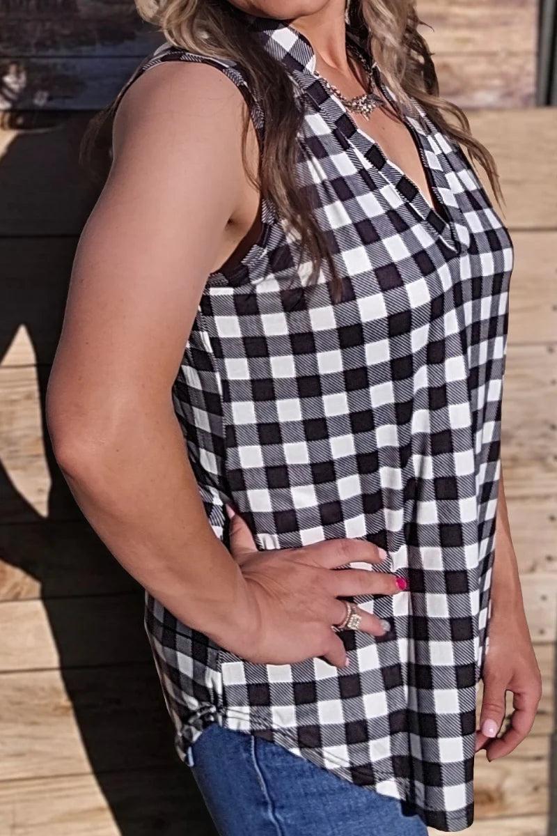 Sterling Kreek Plaid My Love Top Product Image