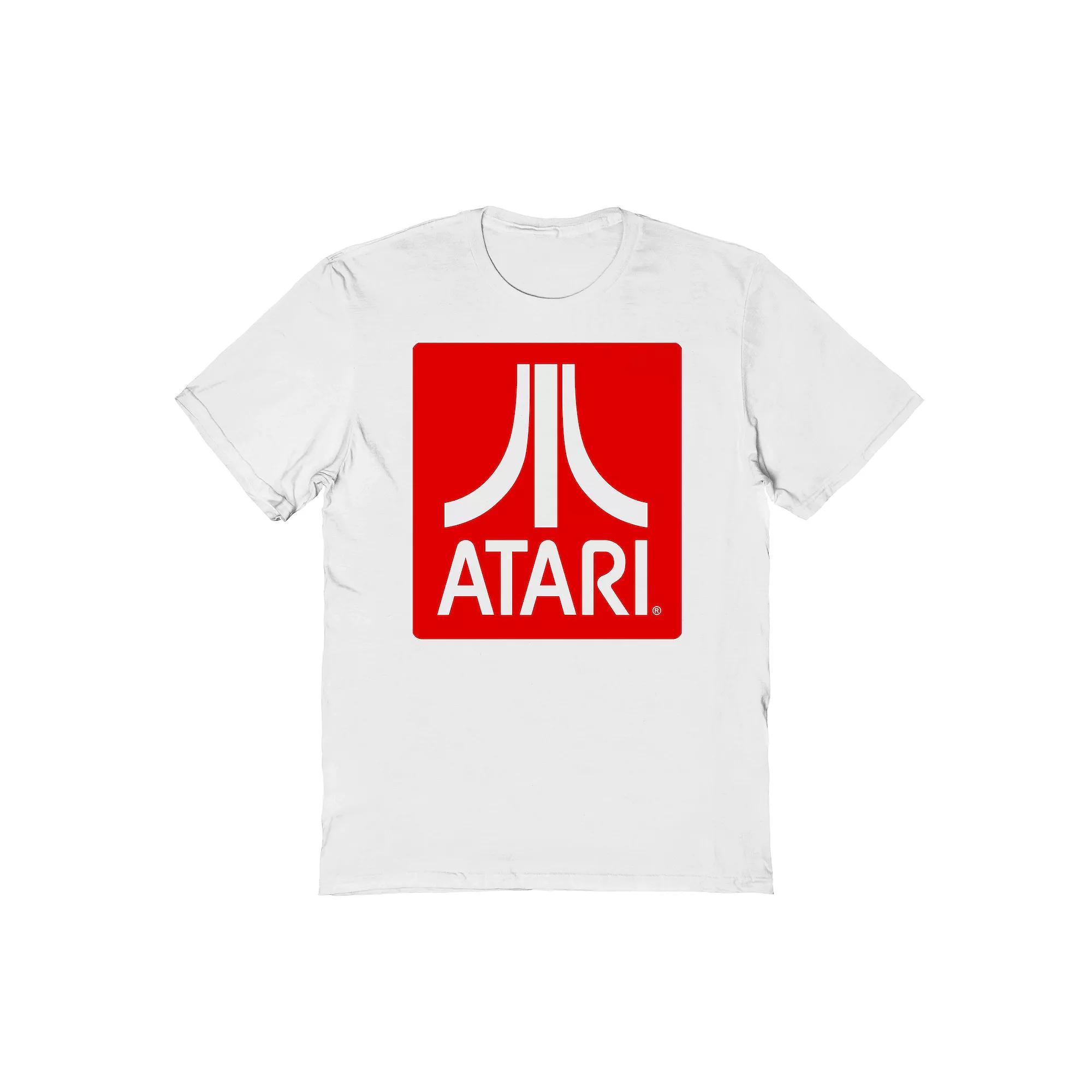 Men's Atari Logo Graphic T-Shirt, Size: XL, White Product Image