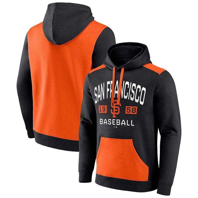 Men's Fanatics Branded Black/Orange San Francisco Giants Chip In Pullover Hoodie, Size: Medium Product Image