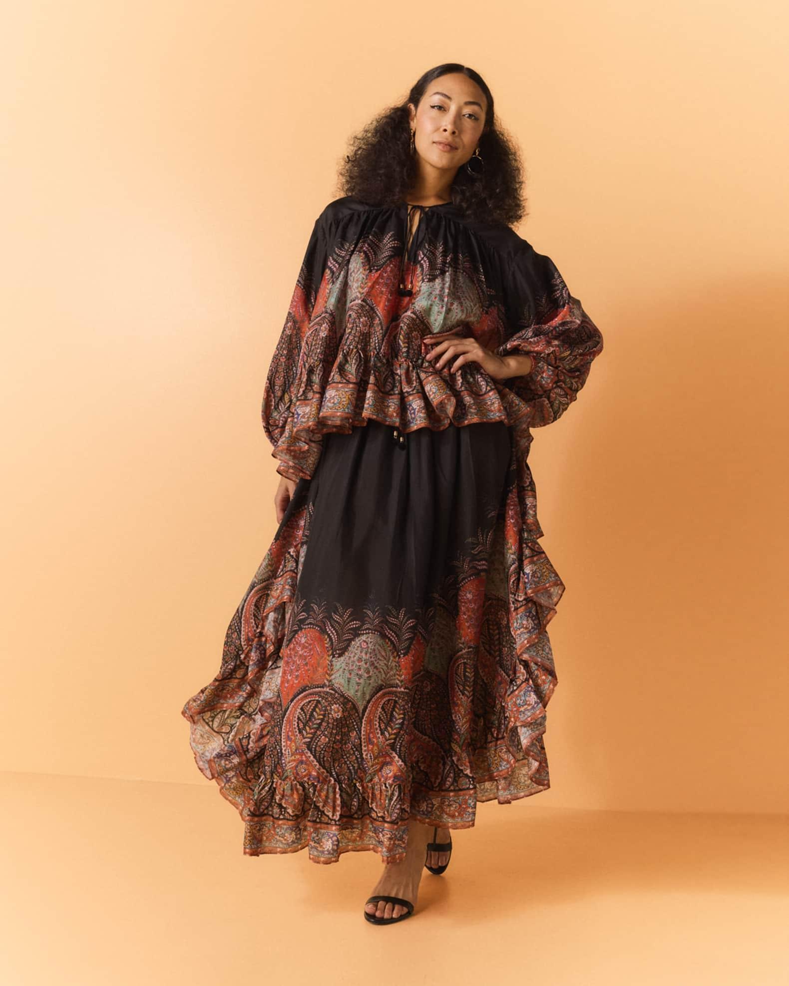 Rhiannon Ruffle Maxi Skirt Product Image