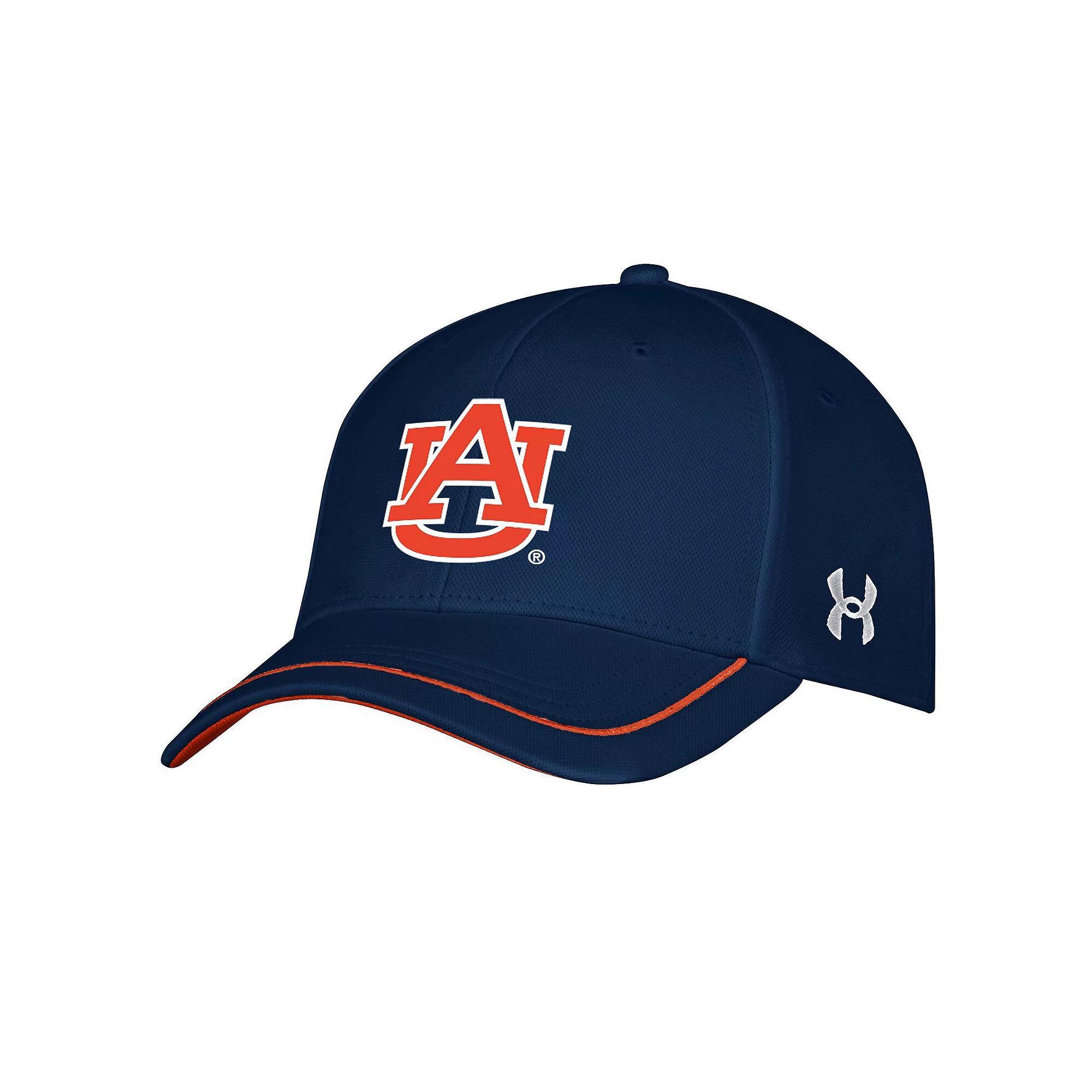 Men's Under Armour Navy Auburn Tigers Iso-Chill Blitzing Accent Flex Hat, Size: Small/Medium, Blue Product Image