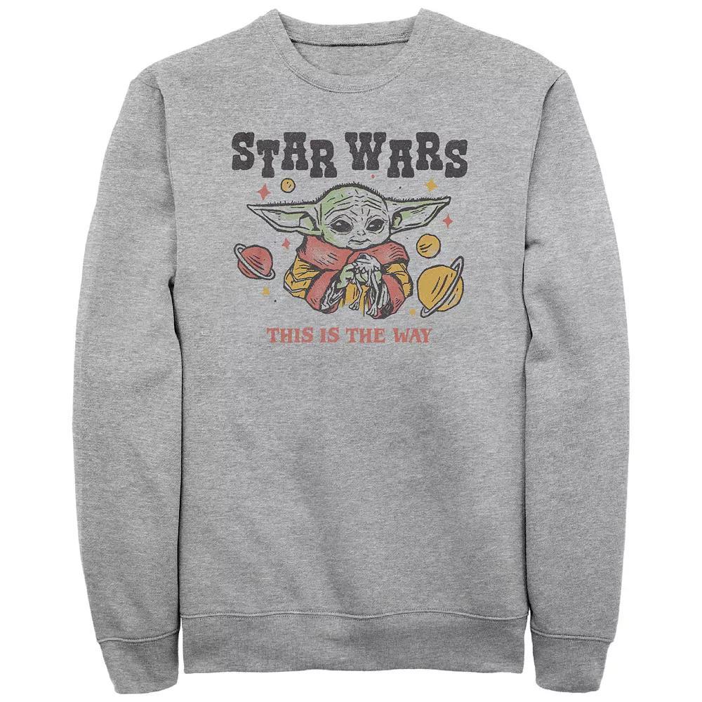 Men's The Mandalorian This Is The Way Graphic Fleece, Size: XL, Athletic Grey Product Image