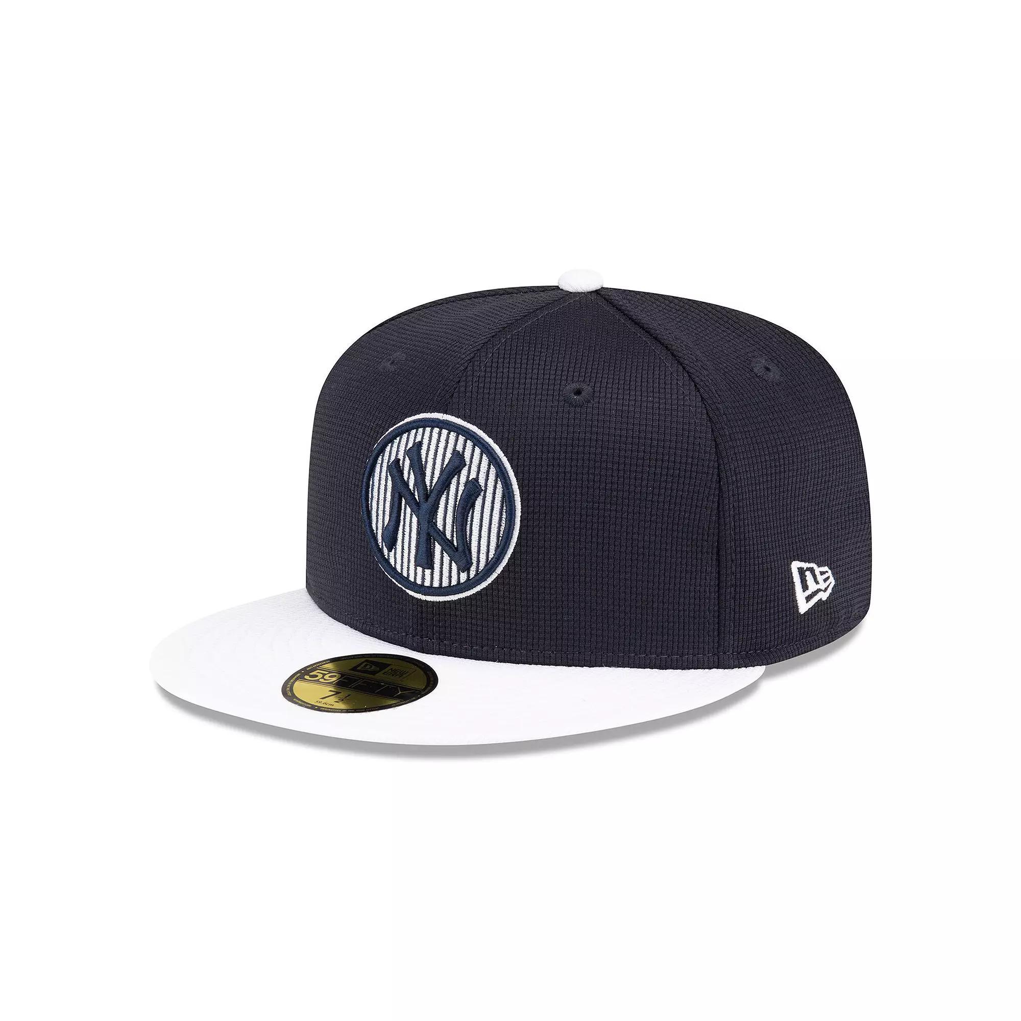 Men's New Era  Navy New York Yankees 2024 Batting Practice 59FIFTY Fitted Hat, Size: 7 1/2, Blue Product Image