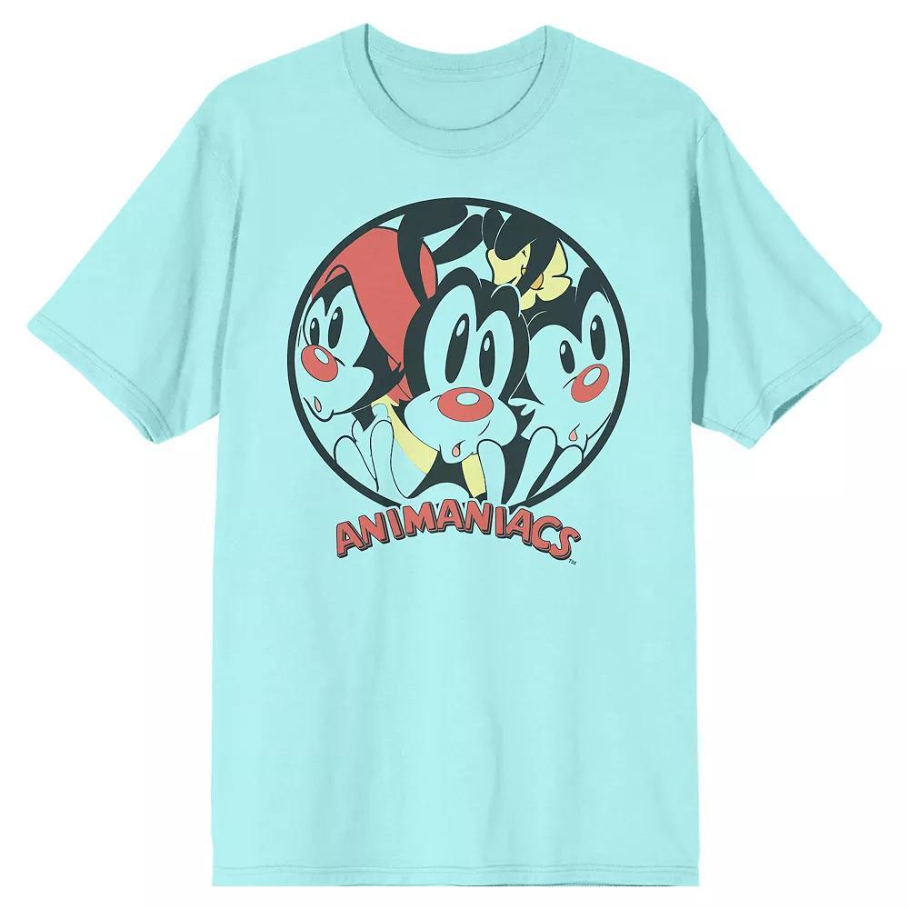 Men's Animaniacs Zany Cartoon Circle Tee, Size: XL, Blue Product Image