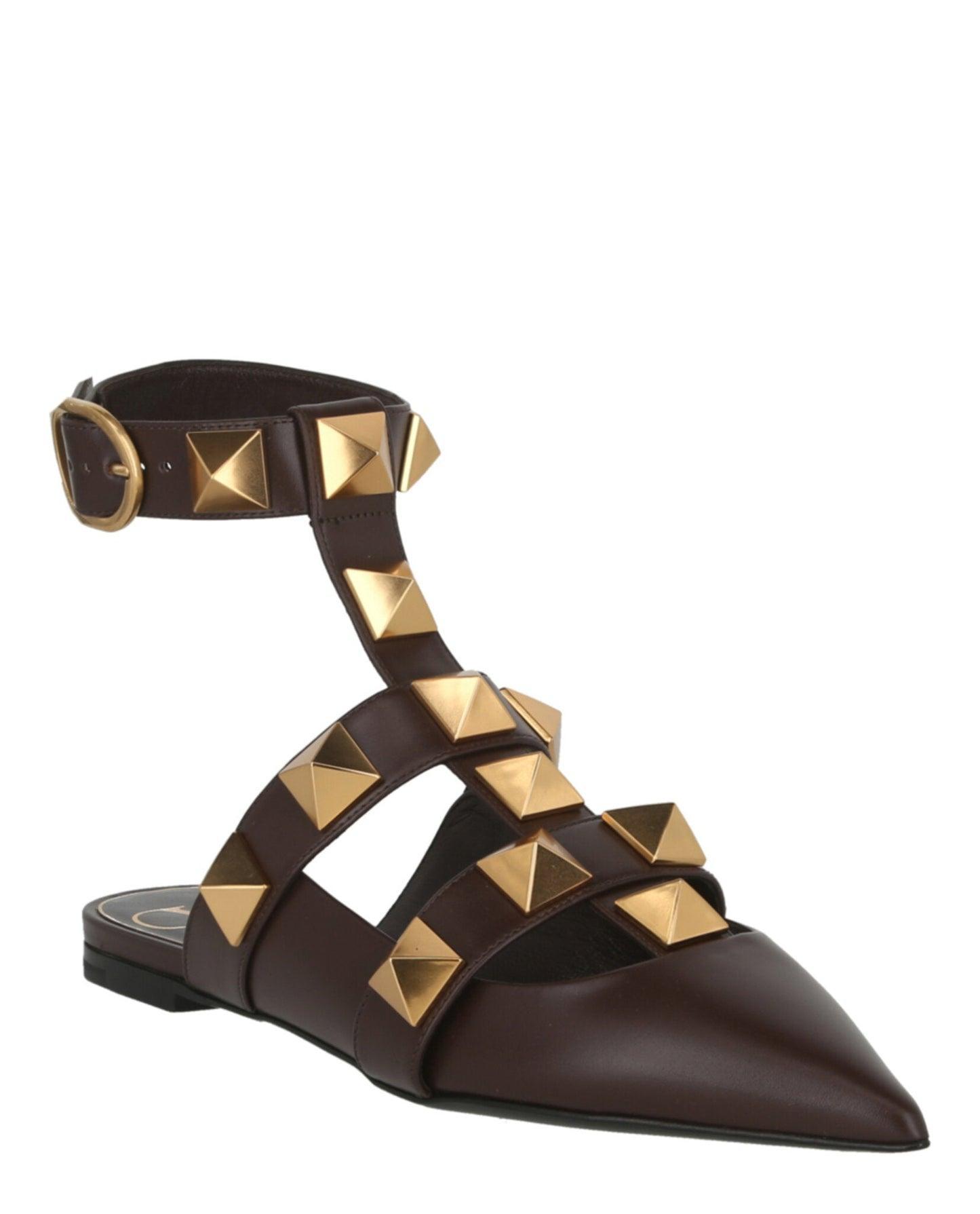 Valentino Roman Stud Ballerina Shoes Product Image