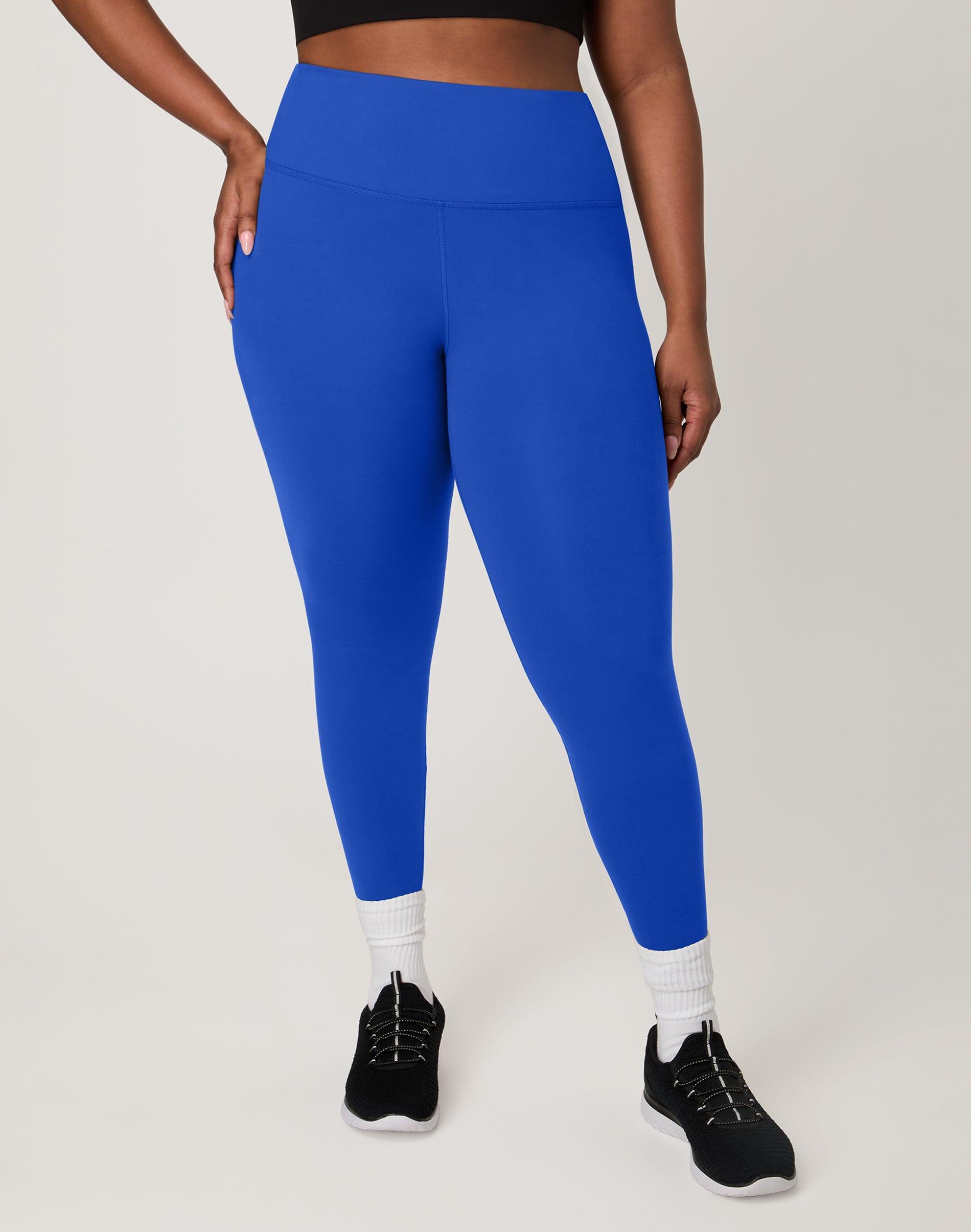 Women's Hanes Moves™ 7/8 Leggings with Internal Pockets, Size: Large, Blue Dive Product Image