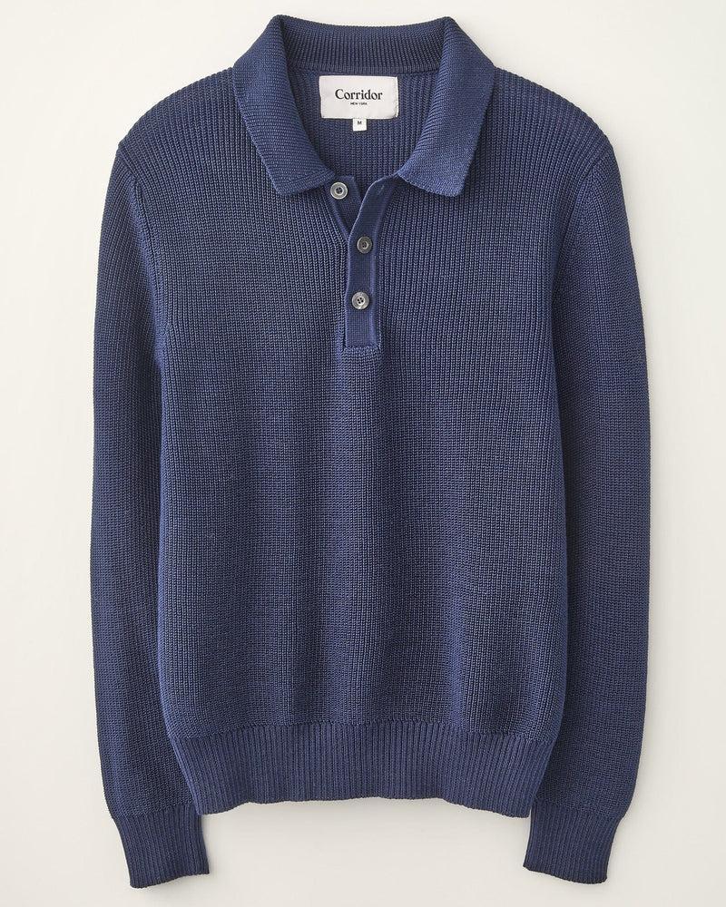 LS Slouchy Polo - Purple Product Image