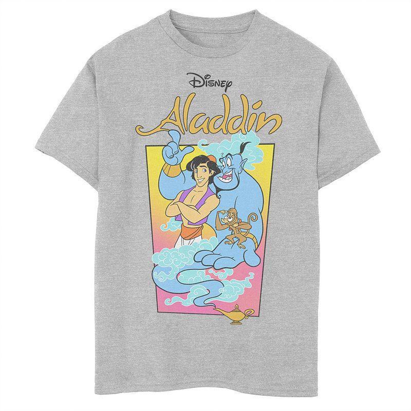 Disney's Aladdin Men's Vintage Poster Tee, Size: Large, Light Blue Product Image