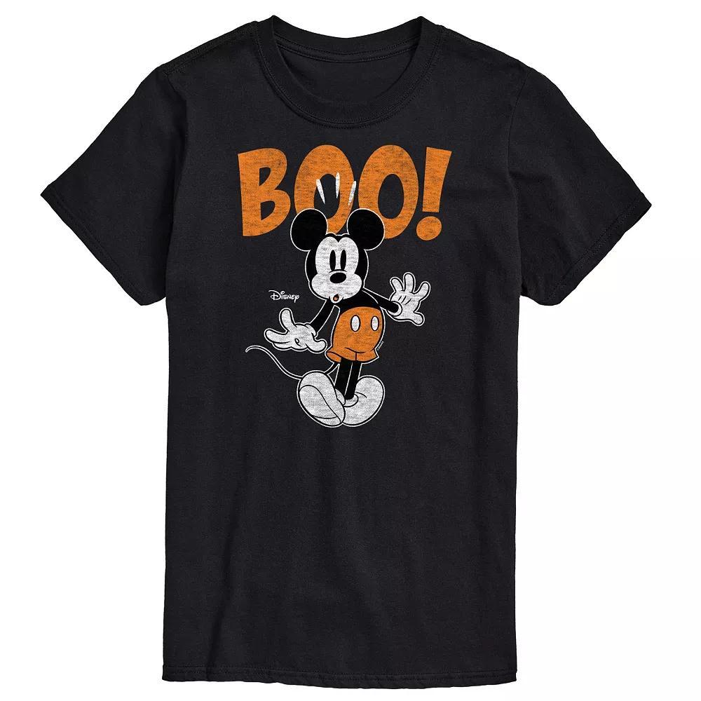 Disney's Mickey Mouse Men's Scared Boo Graphic Tee, Size: Medium, Black Product Image