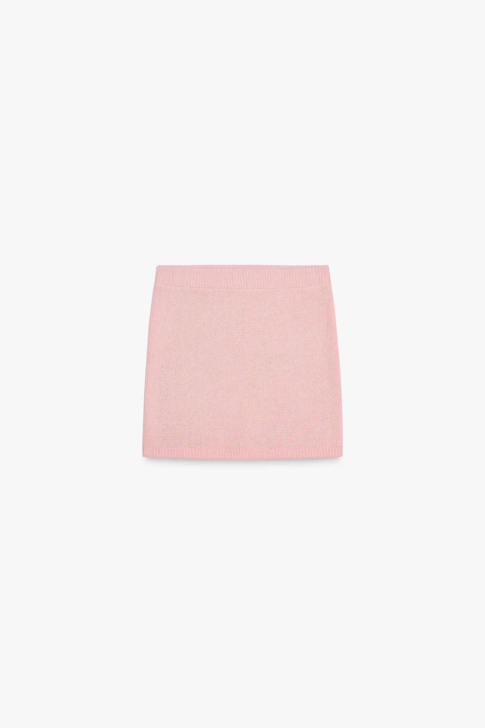 PLAIN KNIT MINI SKIRT Product Image