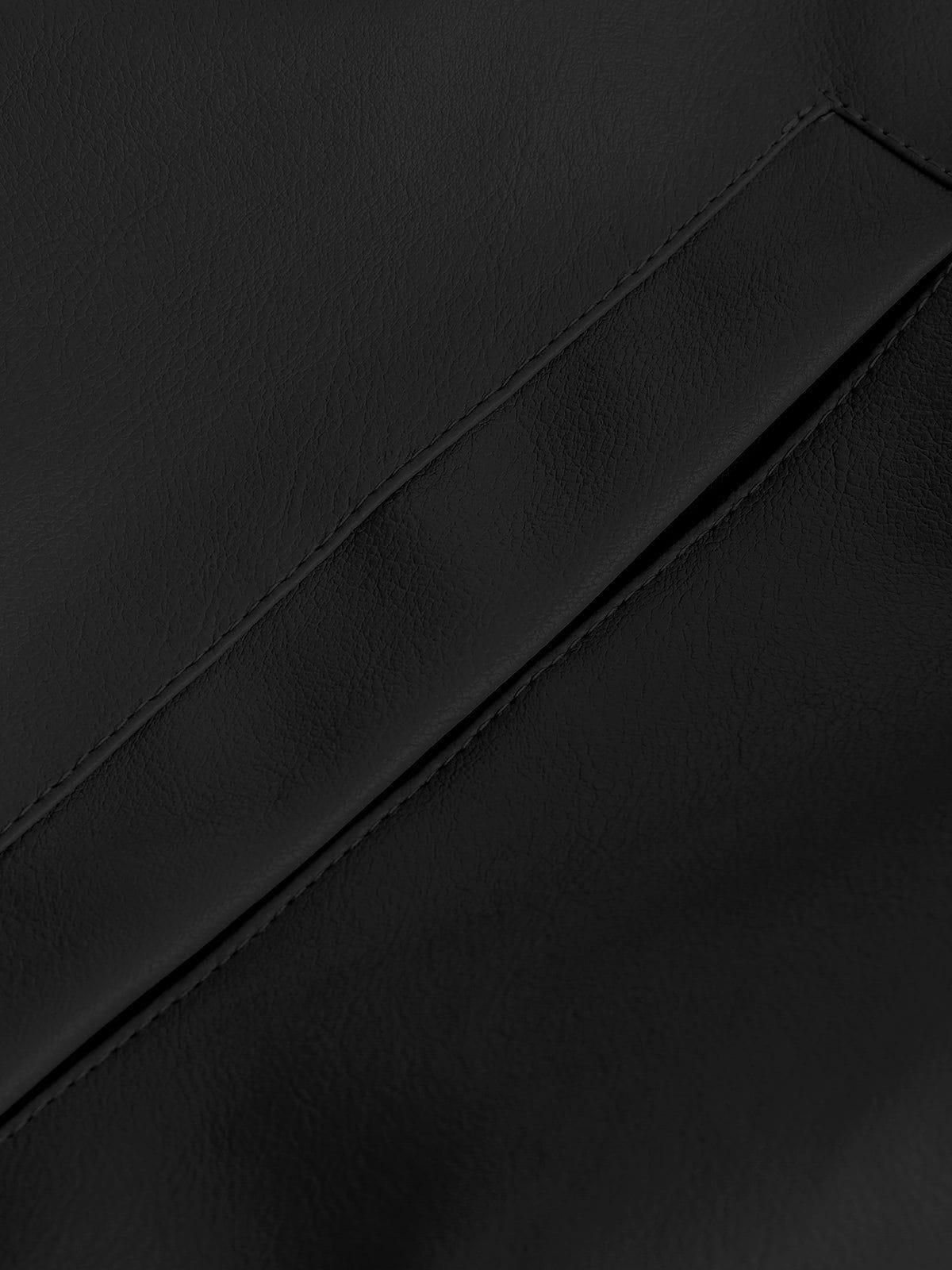 Aelfric Eden Solid Faux Leather Jacket Product Image