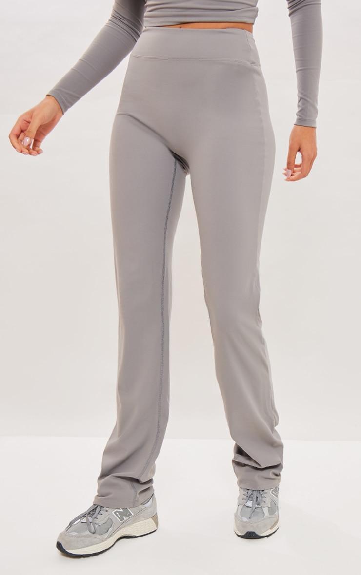 Tall Charcoal Snatched Sculpt Flare Pants Product Image