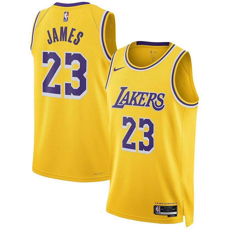 Los Angeles Lakers Icon Edition 2022/23 Nike Men's Dri-FIT NBA Swingman Jersey Product Image