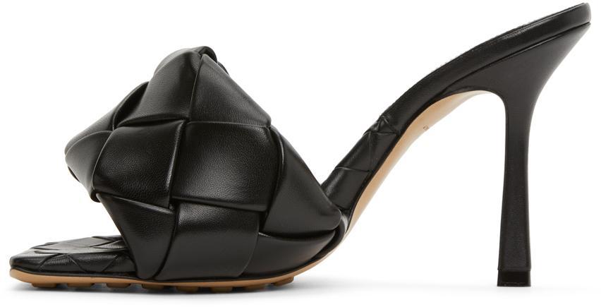 BOTTEGA VENETA Bv Lido 120mm Intrecciato Sandals In Black Product Image