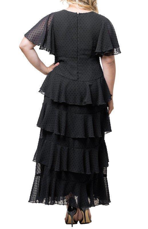 Tour de Flounce Chiffon Gown - Plus Product Image