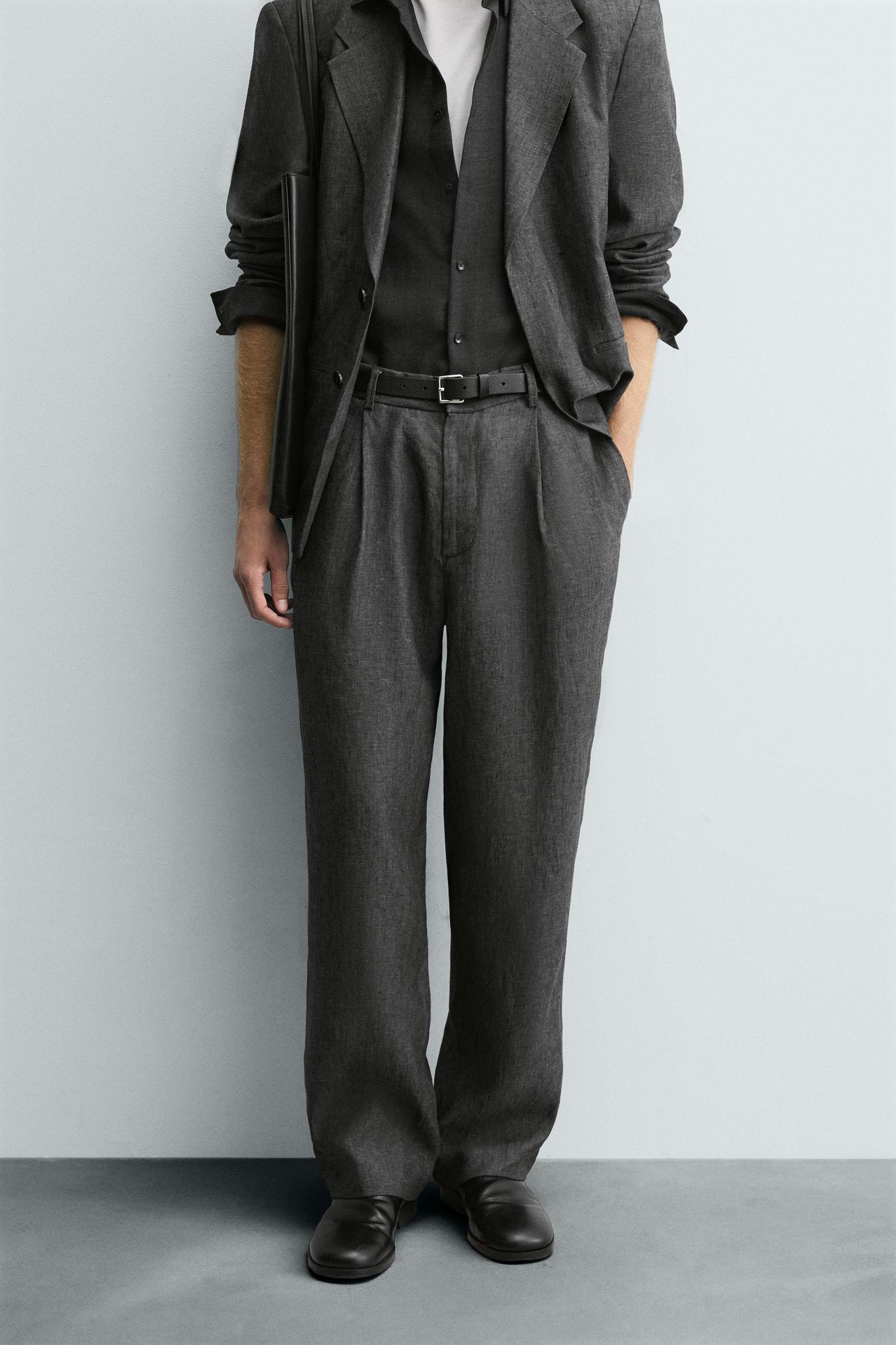 100% LINEN SUIT PANTS Product Image
