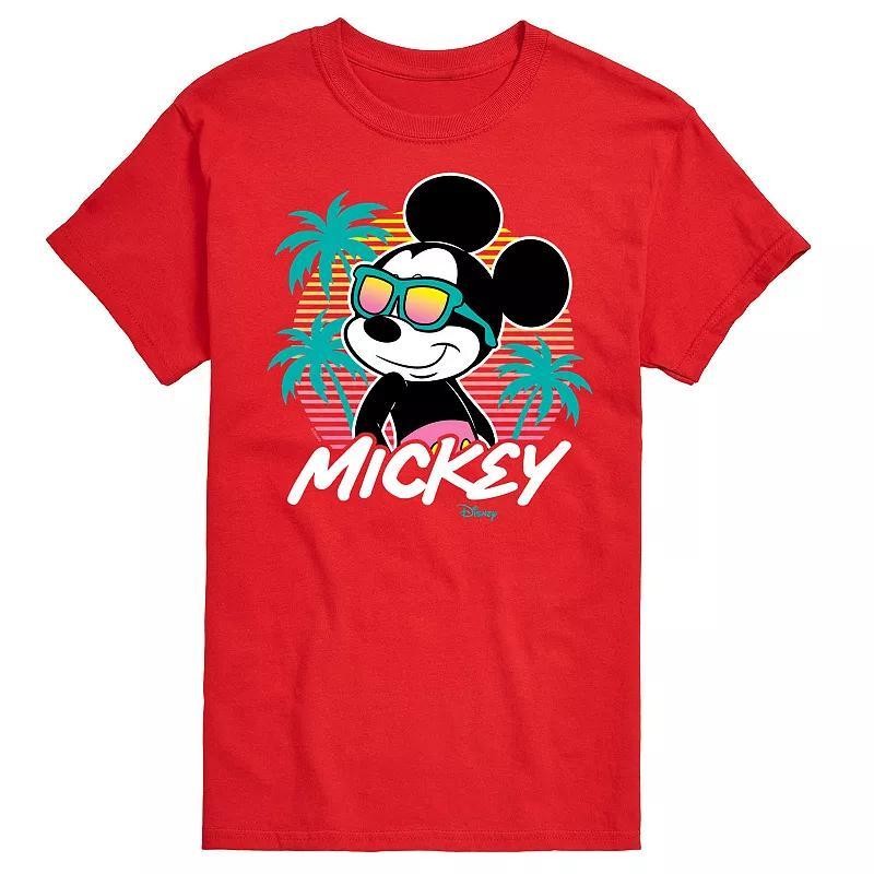 Disney's Mickey Mouse Men's Sunset Shades Graphic Tee, Size: Small, Blue Product Image