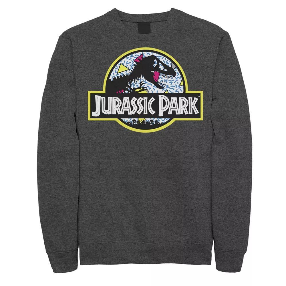 Mens Jurassic Park Blue Retro Classic Icon Sweatshirt Product Image