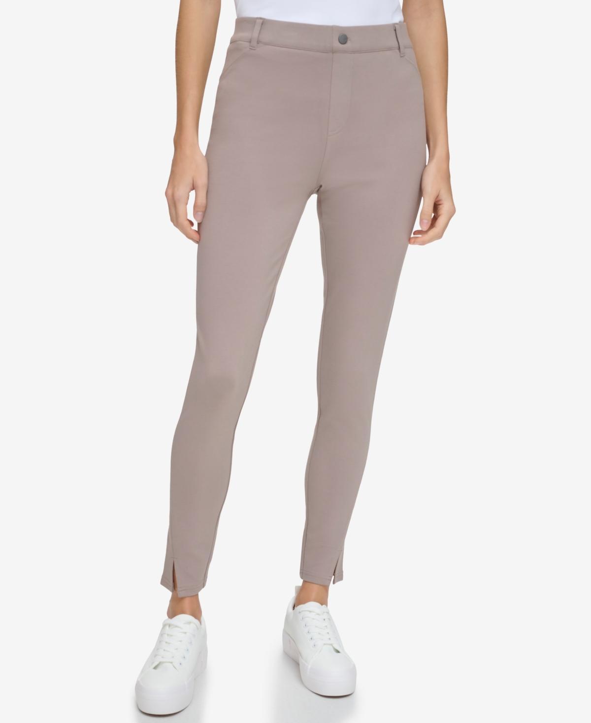 Andrew Marc Sport Womens Pull On Ponte Pants with Twisted Seams Product Image