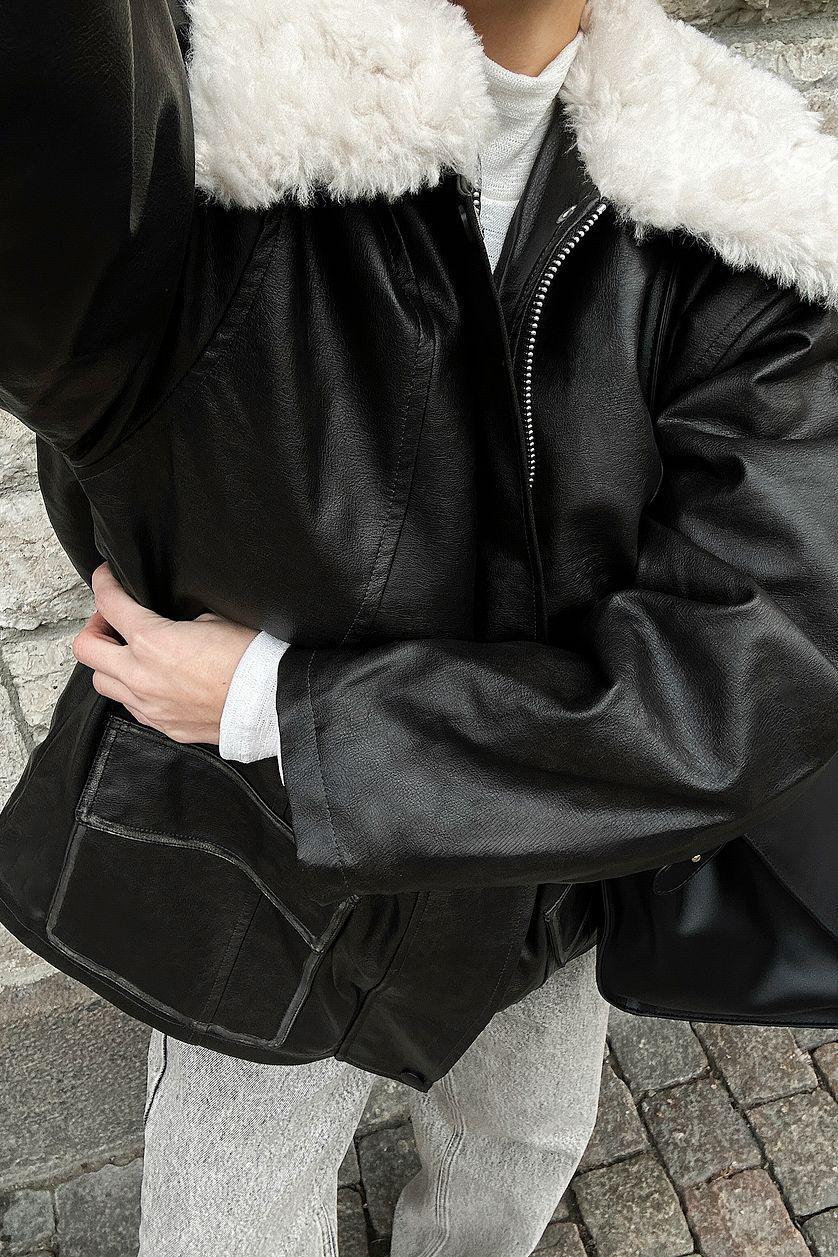 Washed Out Pu Bonded Jacket Product Image