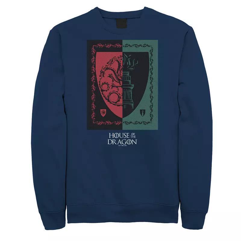 Big & Tall House Of The Dragon Shield Fleece Sweatshirt, Men's, Size: 3XL Tall, Blue Product Image