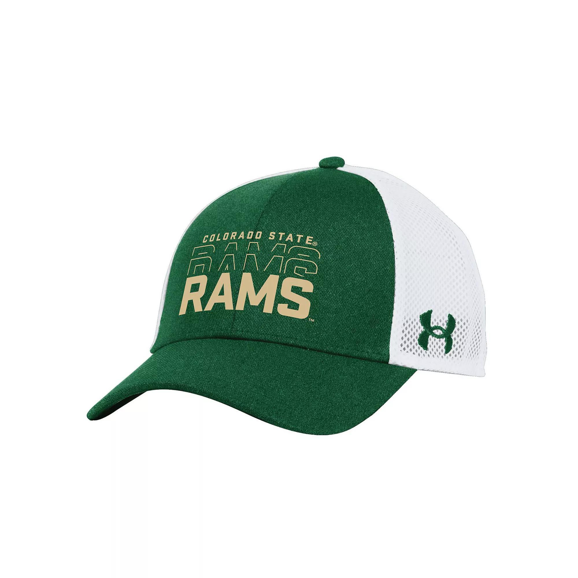 Men's Under Armour  Green Colorado State Rams 2024 Sideline Blitzing Trucker Adjustable Hat Product Image