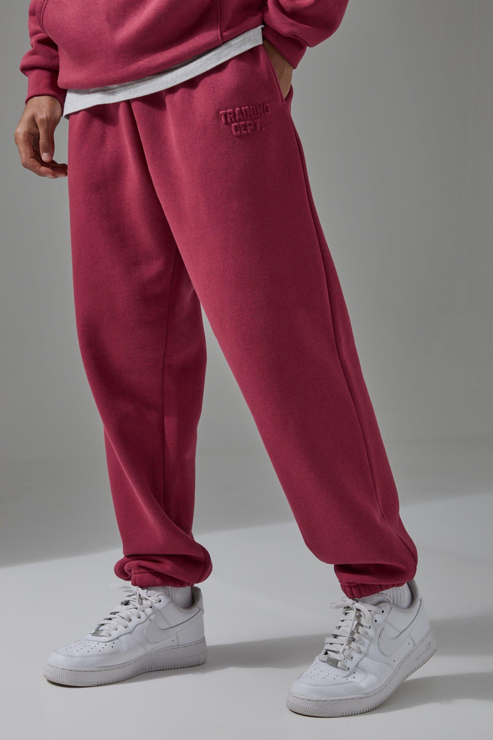 Mens Man Active Training Dept Oversized Embossed Sweatpants - Black Product Image