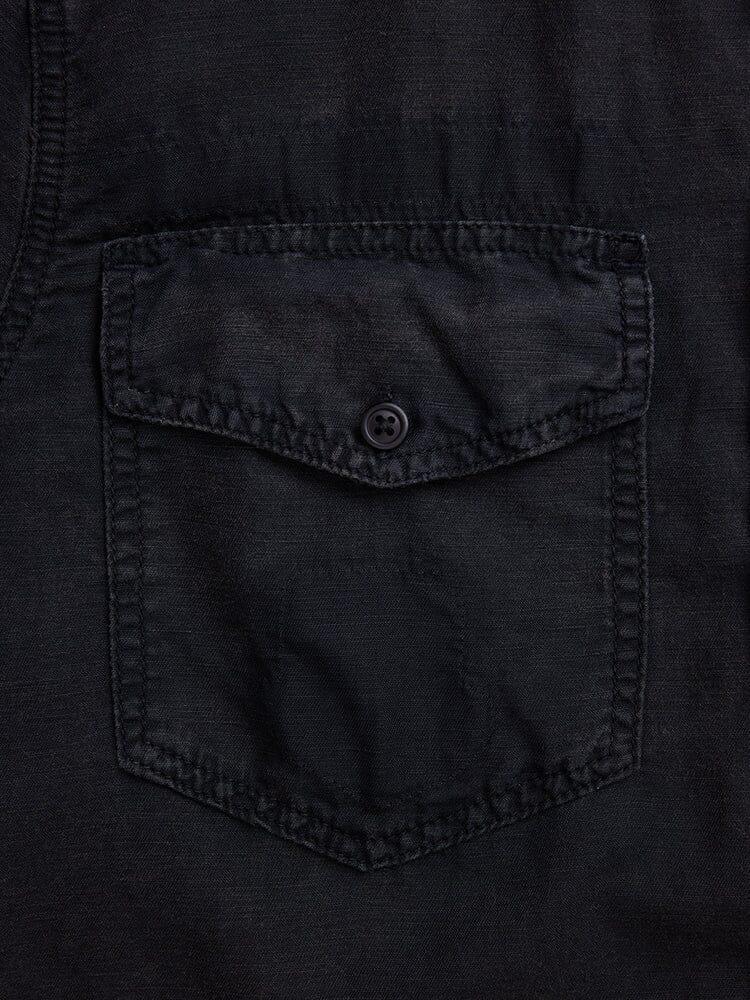 SHORT SLEEVE WASHED FATIGUE SHIRT JACKET (SEASONAL) Male Product Image