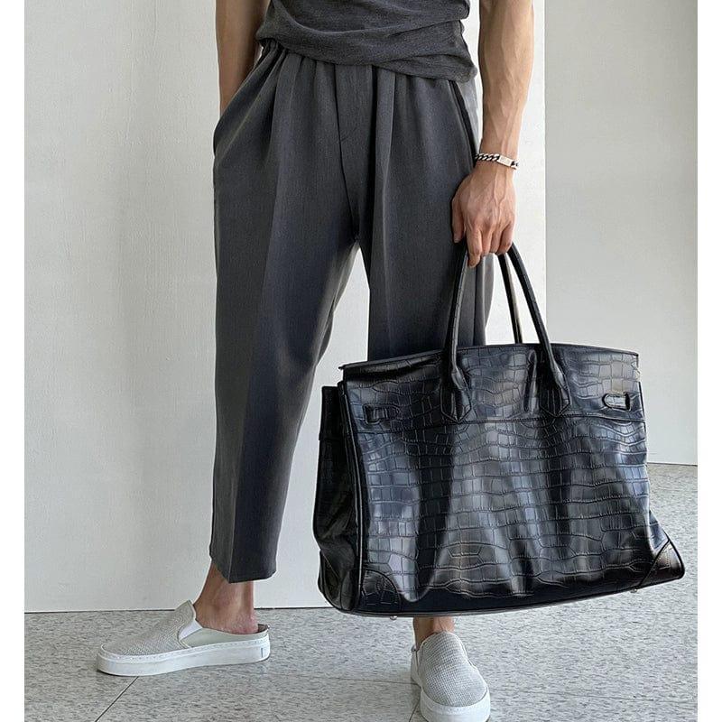 RT No. 11237 SLIM STRAIGHT CROP PANTS & COMPRESSION SHIRT Product Image