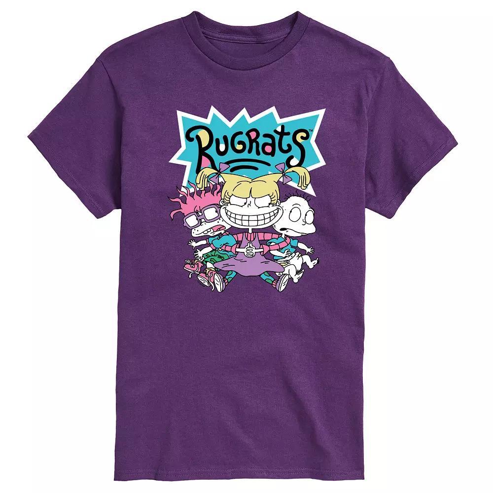 Mens Rugrats Squad Graphic Tee Blue Product Image