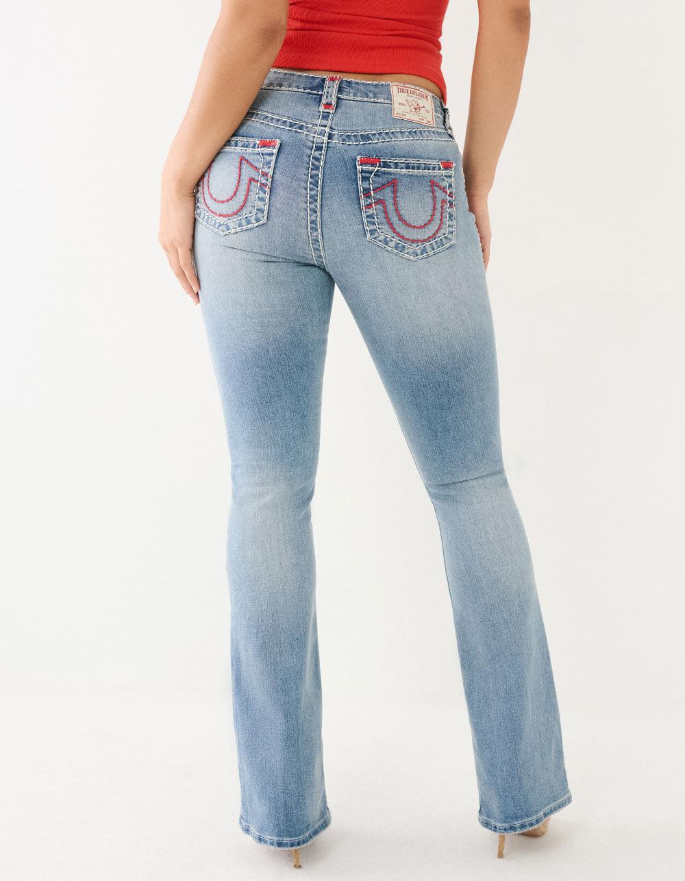 TRUE RELIGION Becca Mid Rise Super T Bootcut Womens Jeans Product Image