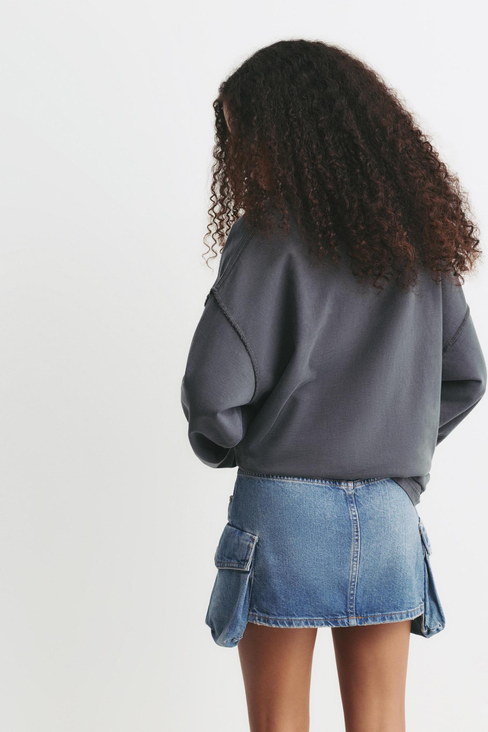 Denim cargo mini skirt Product Image