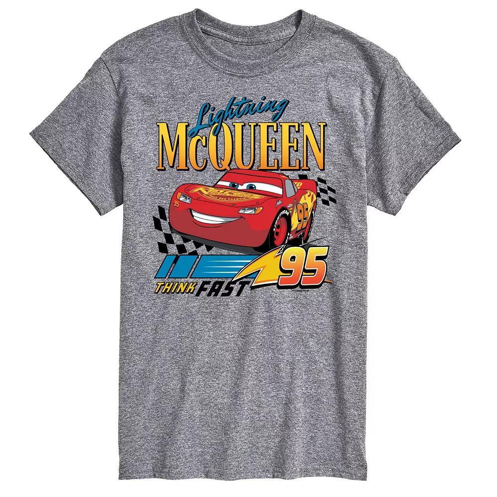 Disney / Pixar's Cars Big & Tall Lightning McQueen Graphic Tee, Men's, Size: Large Tall, Gray Product Image