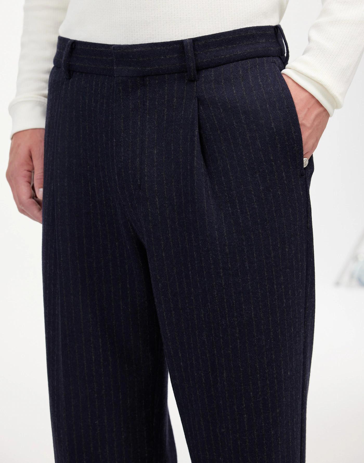 The Roebling Pleated Trouser in Italian Fabric Product Image