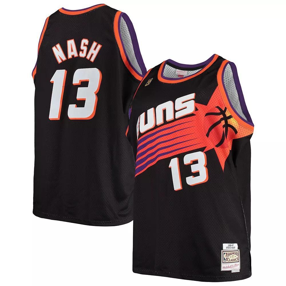 Men's Mitchell & Ness Steve Nash Black Phoenix Suns Big & Tall Hardwood Classics Jersey, Size: 4XLT, Phx Black Product Image