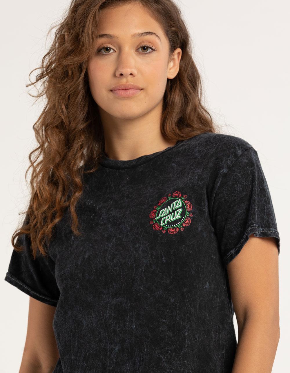 SANTA CRUZ Ring Rose Womens Crop Tee Product Image