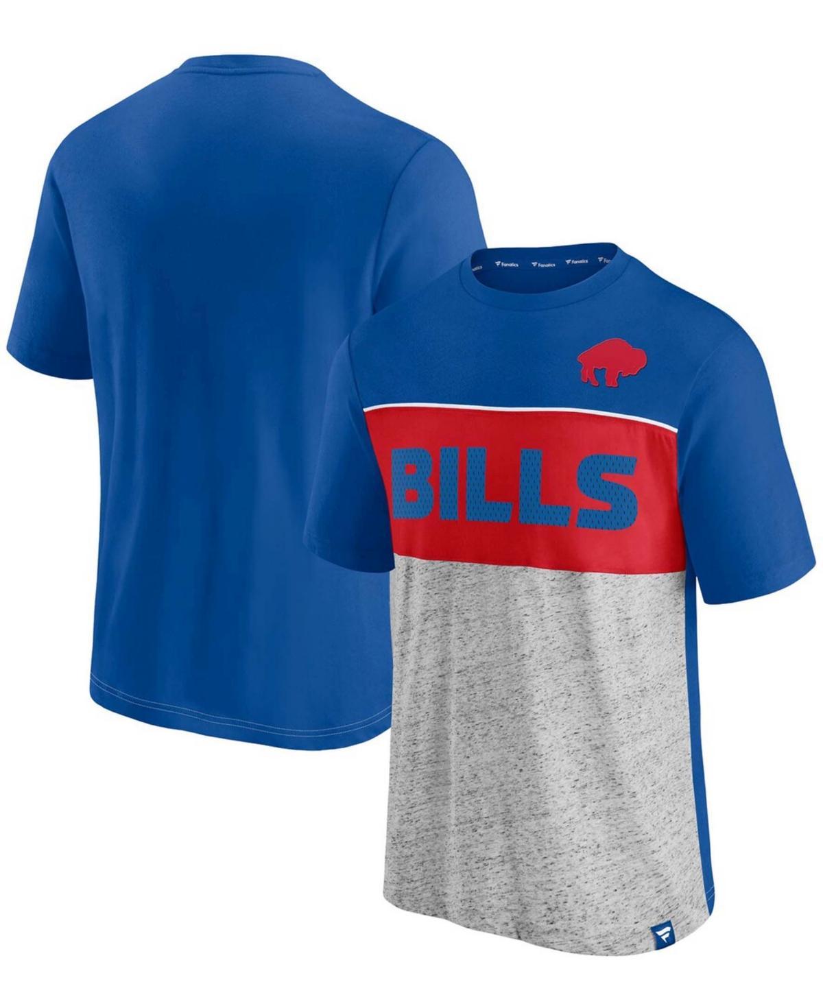 Men's Fanatics Branded Red/Heathered Gray Tampa Bay Buccaneers Colorblock T-Shirt, Size: XL Product Image